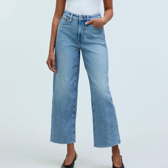 Madewell The Curvy Perfect Vintage Wide Leg Crop Jean - Picture 1 of 5